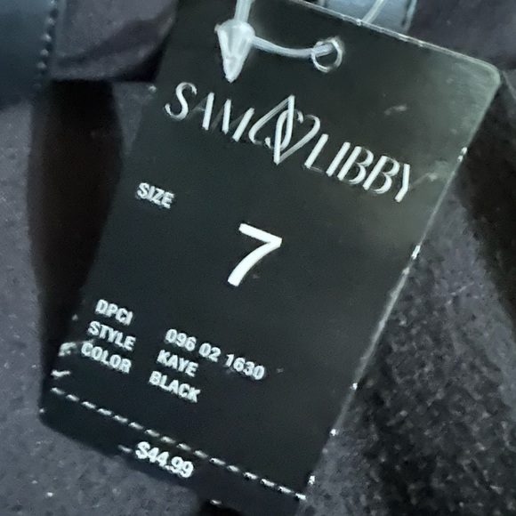 NWT Sam & Libby Kate High Heel Bootie black buckles - Picture 4 of 7